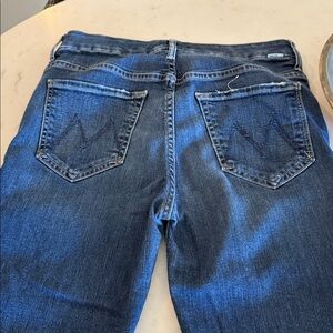 MOTHER High Rise Blue Jeans